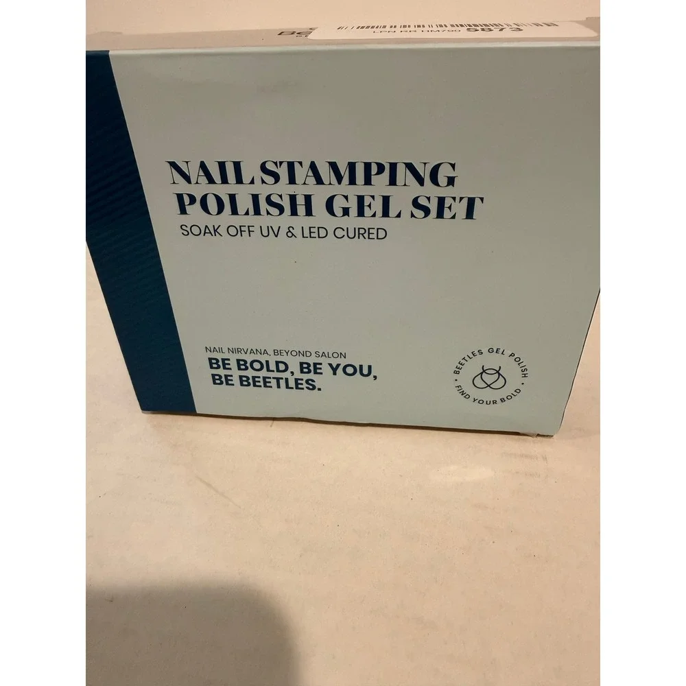 Beetles Nail Stamping Polish Gel Set Soak Off UV LED Cured Kit Sa003 Sa006